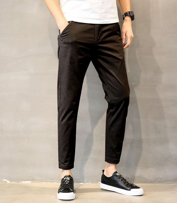 秋品 夏物 カジュアルパンツ 9分丈 九分丈パンツ チノパン 薄手 イージーパンツ ボトム 春服 メンズパンツ 涼しい 男性用ボトムス 夏服 スキニーパンツ ストレッチ 通気性