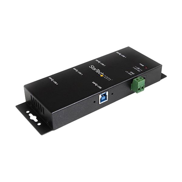 StarTech.com 4ポート産業用USB 3.0ハブ ウォールマウント対応 ブラック ST4300USBM 1個 21,265円
