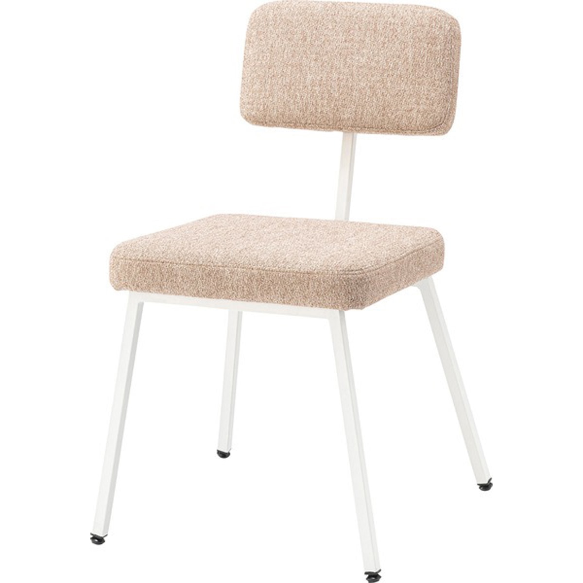 チェア PC-259 ダイニングチェア 椅子 イス ファブリック おしゃれ 可愛い シンプル 肘なし スチール レトロ 高さ77cm ベージュ コーラル グリーン リビング ダイニング ショップ カフ