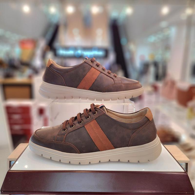 男性 足 楽な軽量バンドストラップ コンフォート カジュアル スニーカー 3FR577-D