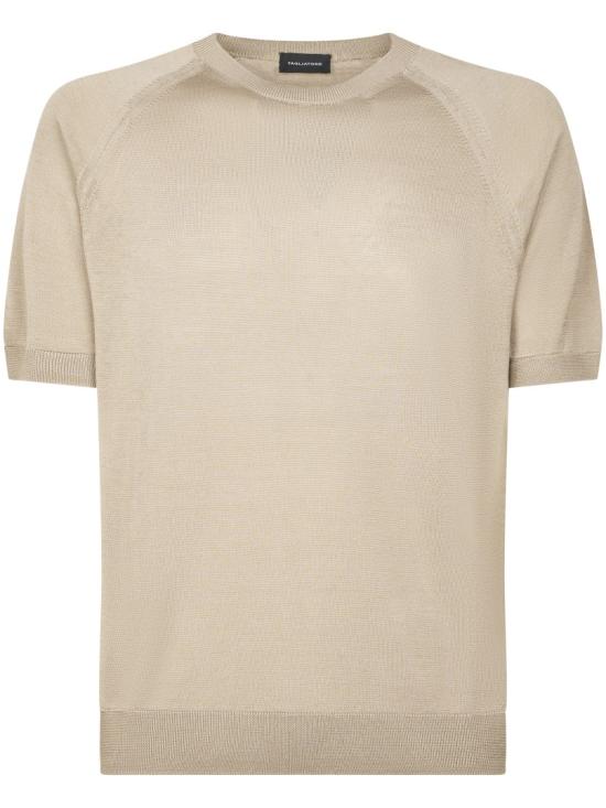 TAGLIATORE Men T-Shirts ARTHURPE PWE26 09TAUPE727 Neutrals