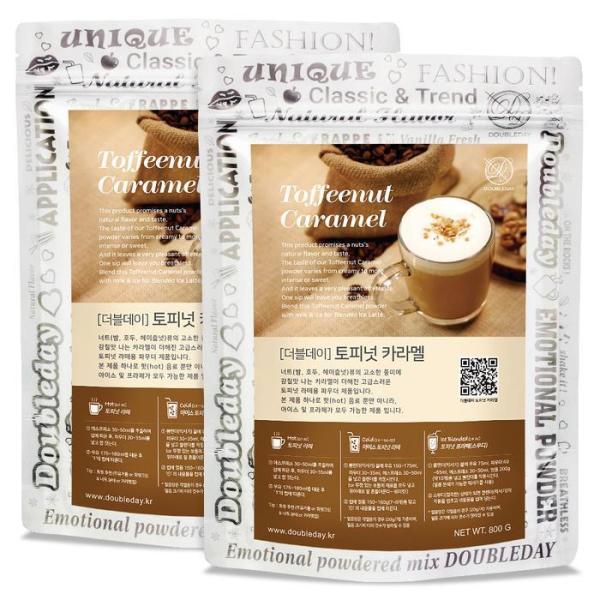 ダブルデー トピーナッツ キャラメラテ パウダー 800G 2個