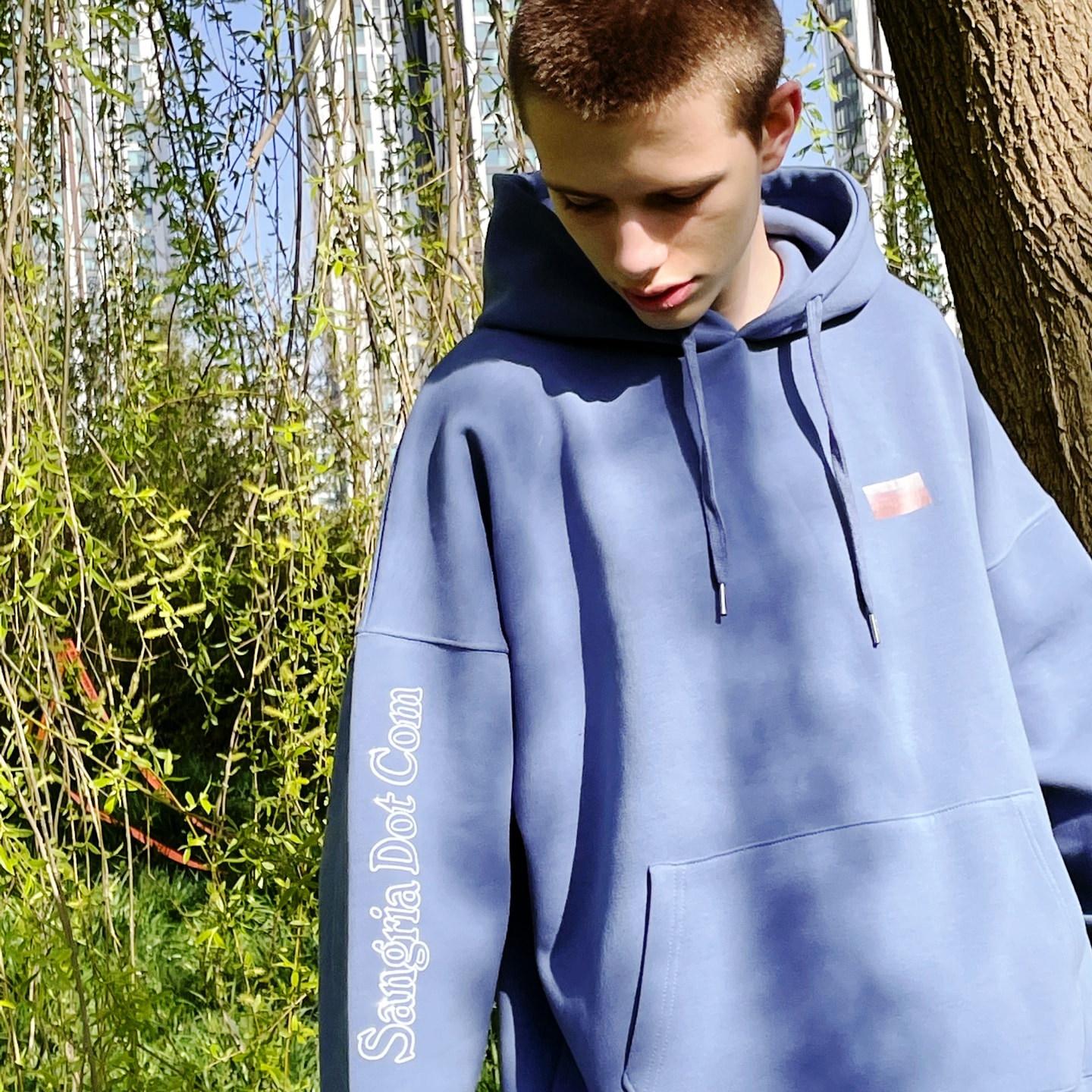 G.H.Mimalist Hoodies (Blue)_Unisex