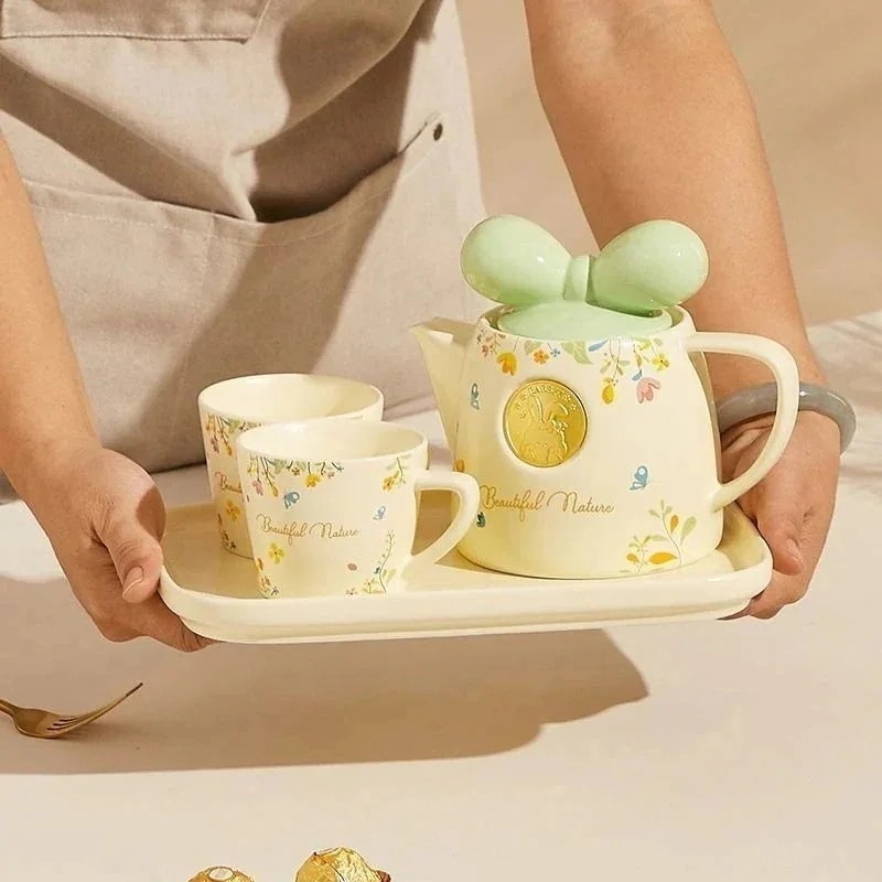 ティーポット セラミック イングリッシュフラワー ティーセット コーヒーカップ ギフト かわいい アフタヌーンティー用