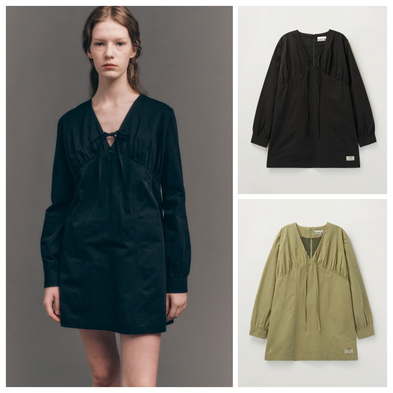 【SATUR】 (W) SHIRRING COTTON ONE-PIECE : 2COLORS 19,758円