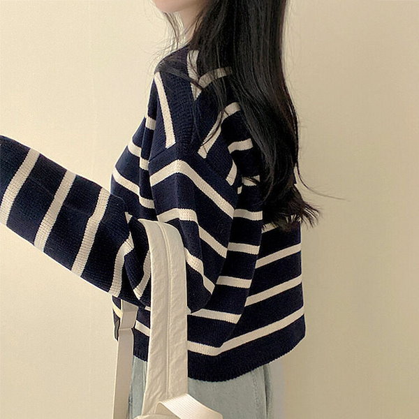 Bibiy. ストライプ長袖カーディガン