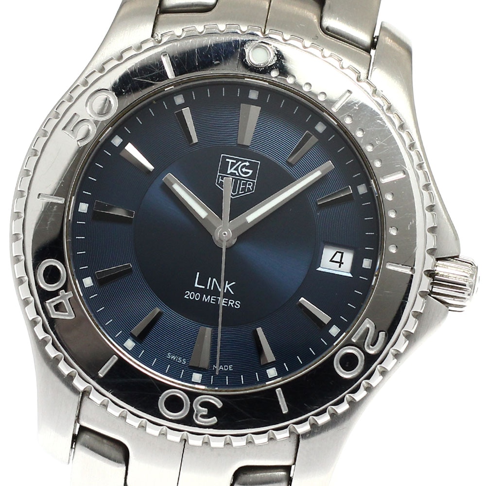 タグホイヤー TAG HEUER WJ1112-0 リンク デイト クォーツ メンズ 箱・保証書付き_930046【中古】