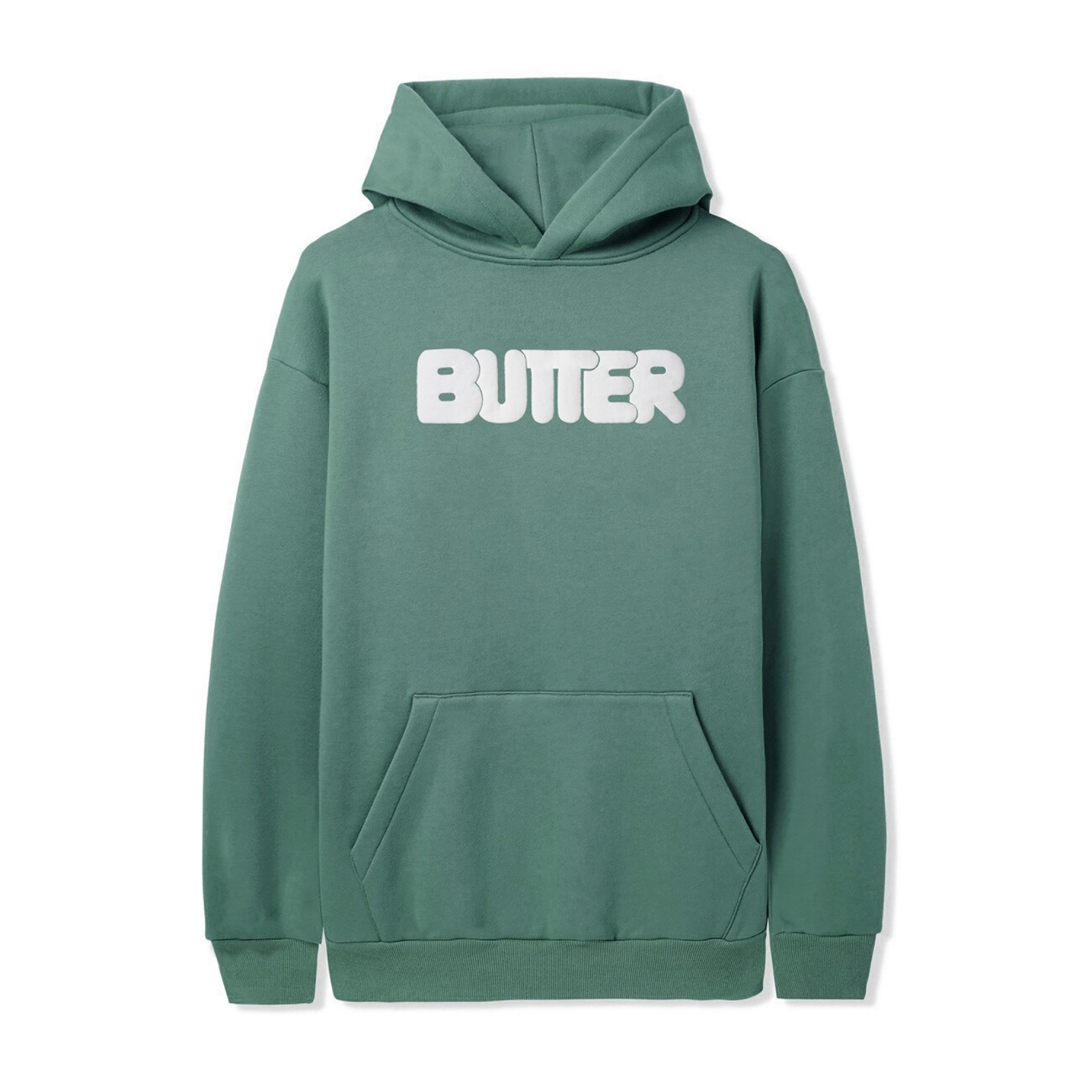 【BUTTER GOODS】 ROUNDED LOGO PULLOVER HOOD : BROWN