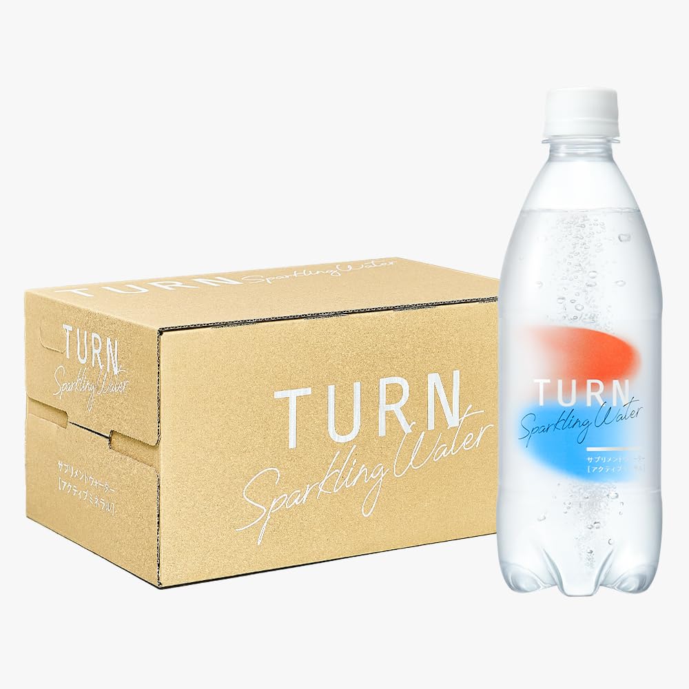 亜鉛入りの超硬水ミネラル炭酸水TURNサプリメントウォーター 500ml×24本 代謝ウォーター［栄養機能食品］ 7,204円