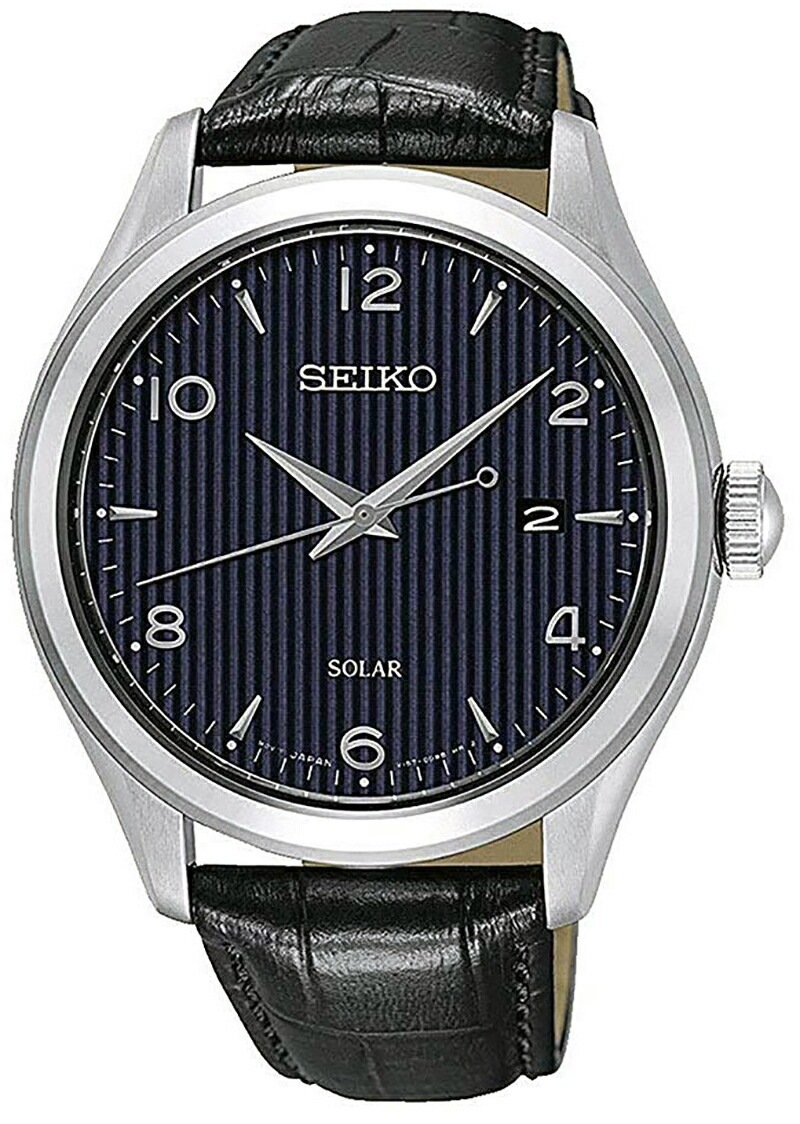 [10年保証] SEIKO SNE491P1 [セイコーインポート] セイコー ソーラー クオーツ 100m防水 [生産終了 希少人気海外モデル]
