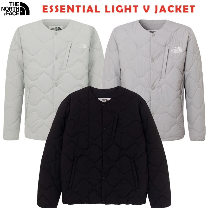韓国正規品保証 関税負担なし NJ3NQ53J ESSENTIAL LIGHT V JACKET デイリー 基本 着装 男子 女子 人気 韓国 ファッション 男女共用 アウトドア