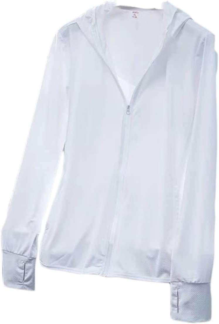 ラッシュガード レディース 上着 シンプル パーカー 接触冷感 ストレッチ 長袖 指穴 UPF50+ UVカット フェイス スポーツ ウォーキング ランニング 日焼け おしゃれ 体型カバー 5,376円