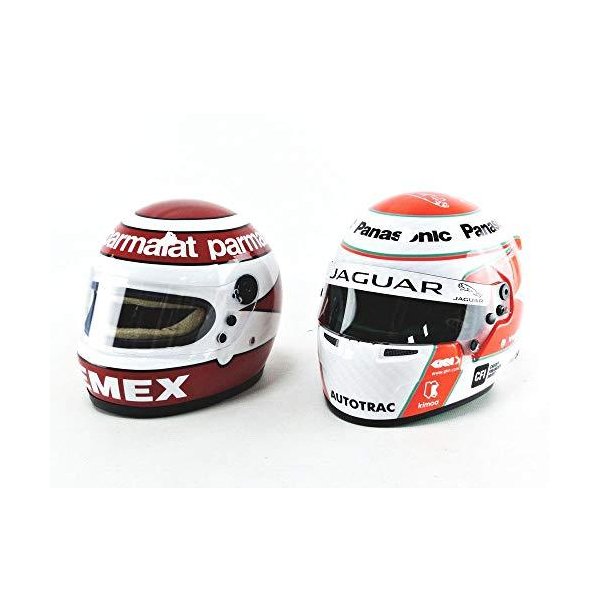 Mini Helmet Collectible Miniature Car Pick Set， White/Red 並行輸入品