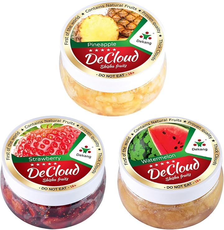 シーシャ フレーバー DeCloud Shisha Friut Hookah Mix Flavors Set 50-Gram Pack of 3 150 ＆ (50gx3PCS-A)
