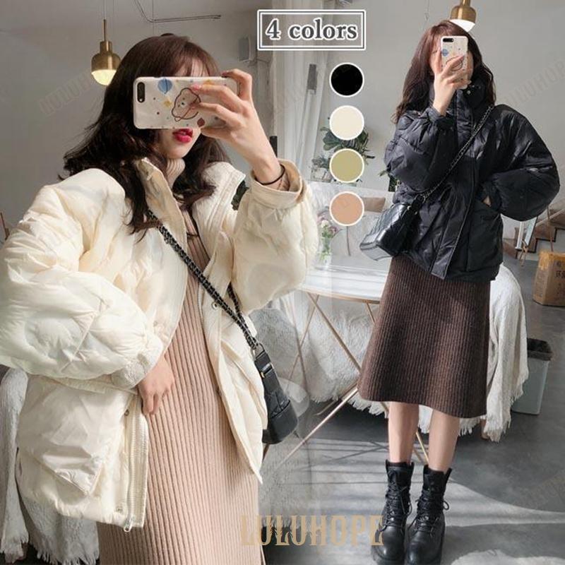 ダウンジャケット レディース ダウンコート ック ジャケット ダウン コート 体型カバー 防寒服 ジャケット 可愛い コート レトロ