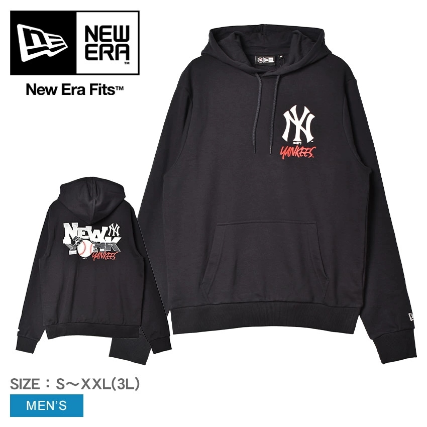 ニューヨークヤンキース MLB チームロゴ プルオーバー フーディ 60332161 メンズ NEW YORK YANKEES ニューヨークヤンキース プリント バックプリント 刺繍