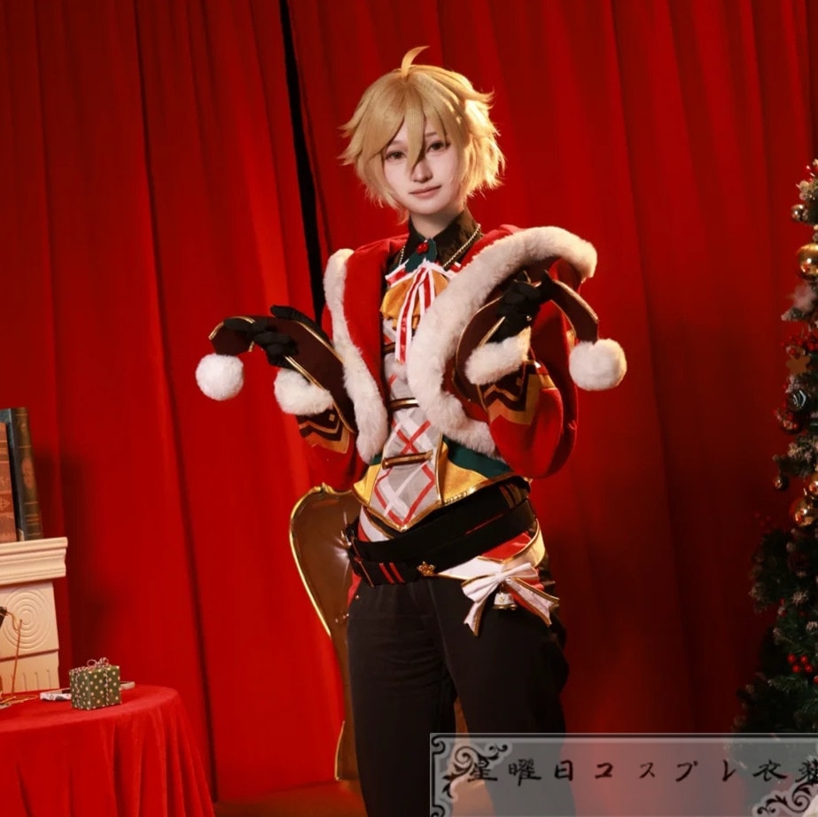 ES あんさんぶるスターズ ウィンターサンタ 真白友也 コスプレ衣装 コスチューム