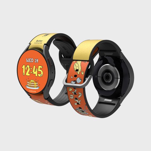 BTSミュージックテーマバターハイブリッドウォッチストラップ