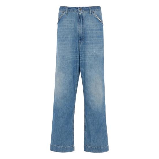 MAISON MARGIELA Men Straight Pants M30021 S50KA0711 963 BLUE