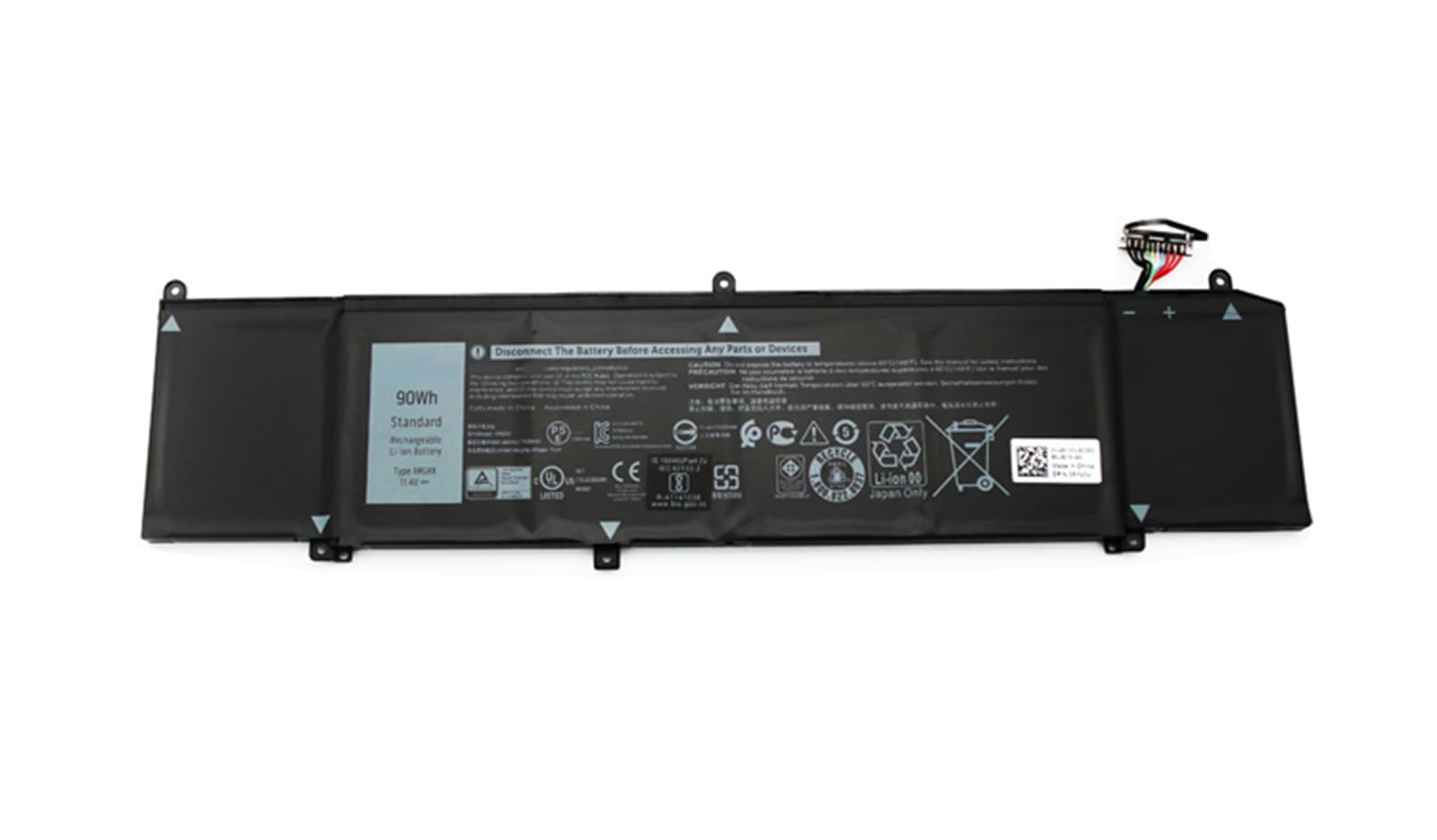 XRGXX 電池・DELLノートパソコン互換 90Wh/7500mAh G7 7590/7790 8/9代U XRGXX 1F22N 交換用のバッテリー dc909-A762