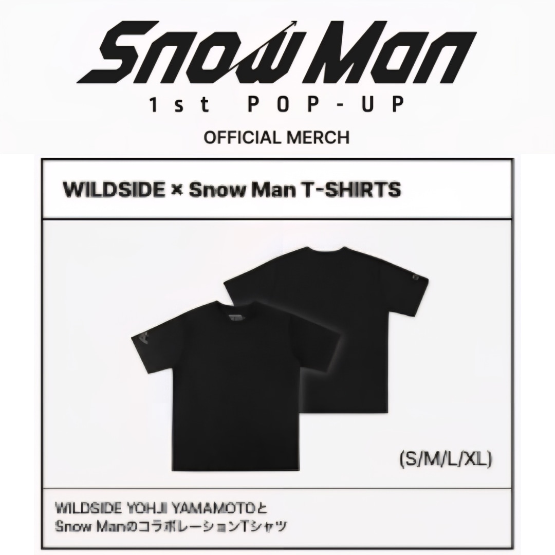 【公式】韓国現地購入 Snow Man 1st POP-UP WILDSIDE × SnowMan T-SHIRTS