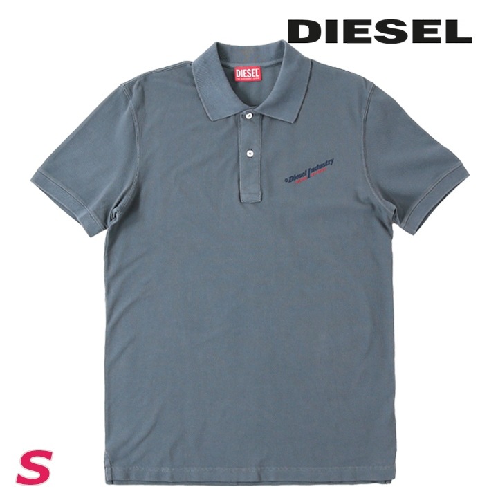 半袖ポロシャツ メンズ T-SMITH-IND ロゴプリント 鹿の子 die-m-t-f4-301