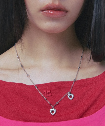 NFF deep love necklace silver ディープラブネックレス シルバー 韓国アクセサリー 正規品 ネックレス