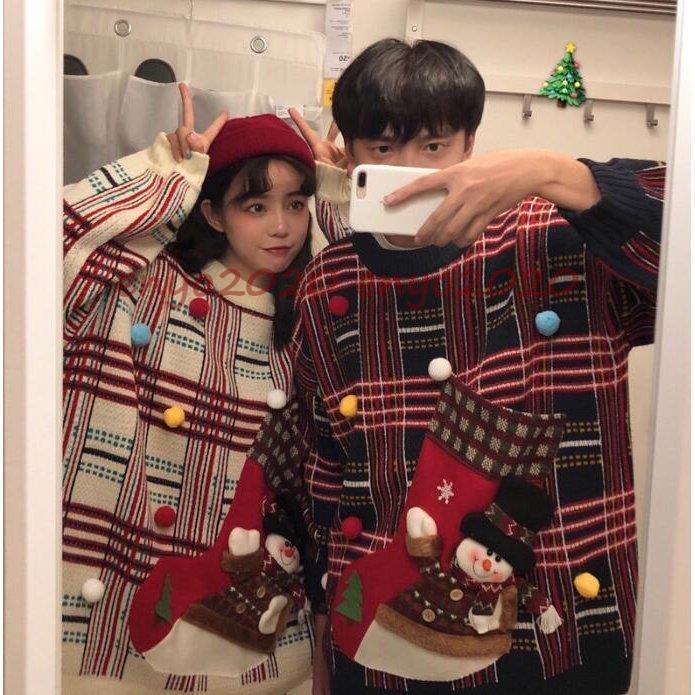 クリスマス ペアルック 秋冬 カップルセーター セーター ニット