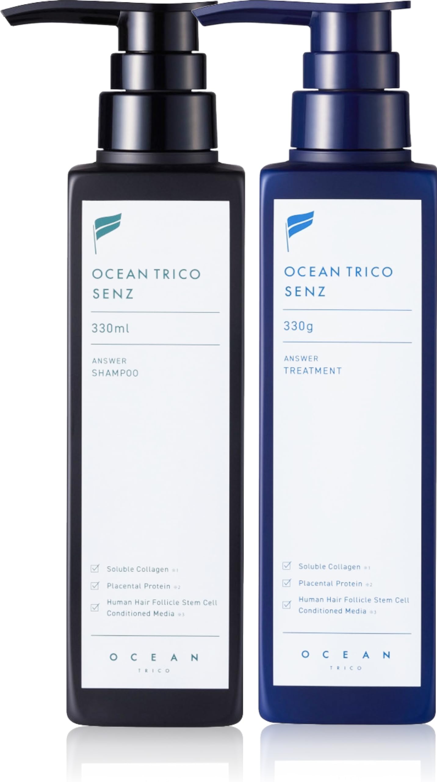 オーシャントリコ センズ (OCEAN TRICO SENZ) スカルプシャンプー トリートメント セット 330mL/330g フケ用シャンプー メンズシャンプー