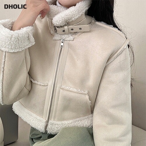 [メガ割りSALE]2WAYショーベルトムートン風ジャケット