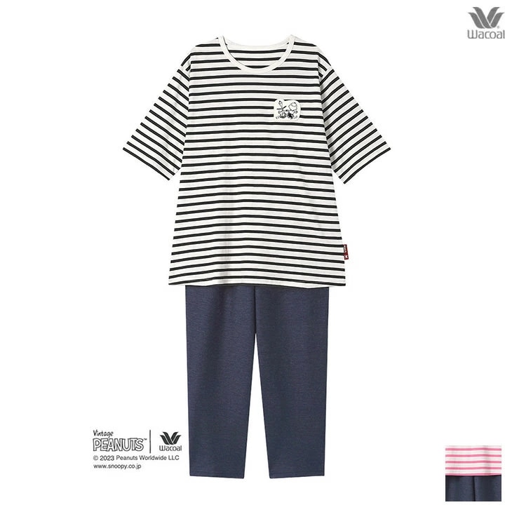 スヌーピー PEANUTS ピーナッツ ワコール wacoal レディース パジャマ ルームウェア 部屋着 春夏 FDT253