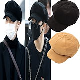 【UNIVERSAL CHEMISTRY】Belted Leather Newsboy Cap▲RIIZE着用 MUSINSA公式 | UNIVERSAL CHEMISTRY Crack Leather Black Belted