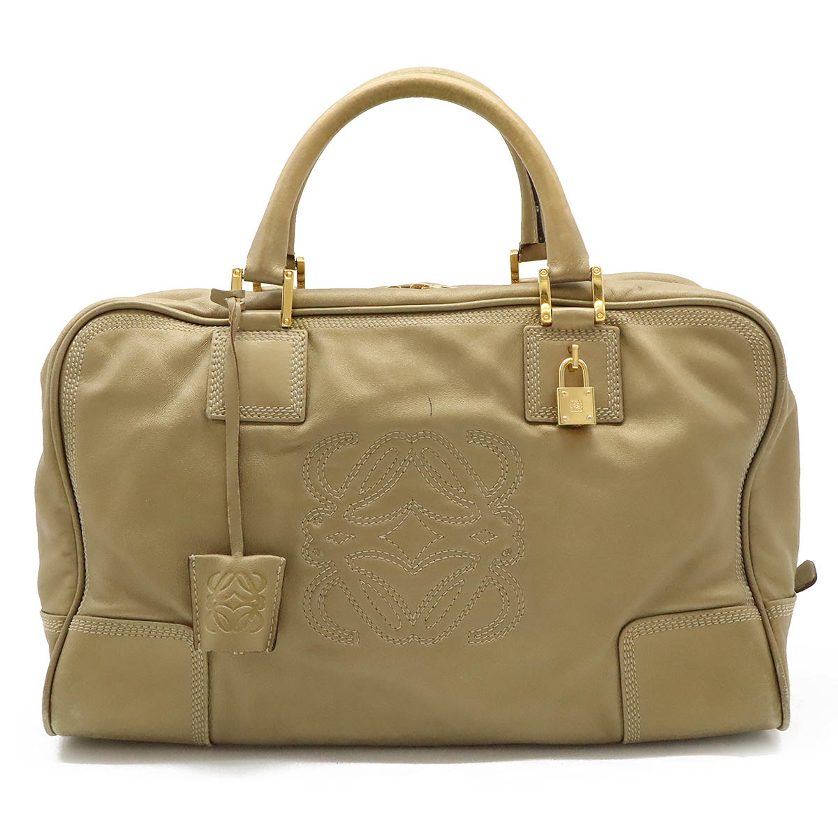 アマソナ35 アナグラム ハンドバッグ ミニボストンバッグ レザー ゴールド ゴールド金 20,448円