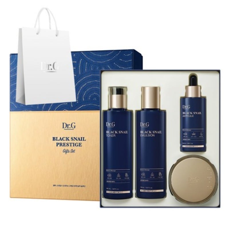 ブラック スネイル プレステージ トナー + エマルジョン + アンプル + クリーム 50ml + ショッピングバッグ セット 5,087円
