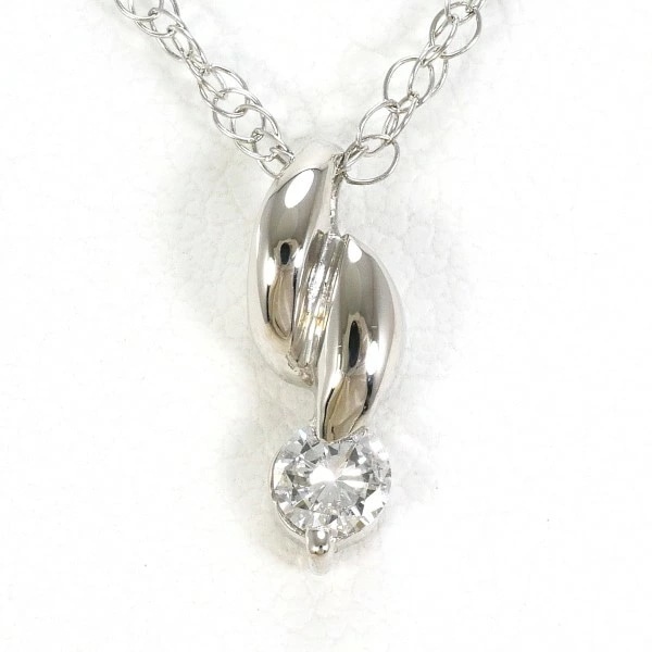 PT900 プラチナ PT850 ネックレス ダイヤ 0.102 約40cm ジュエリー 中古 19,817円