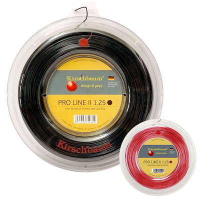 キルシュバウム(Kirschbaum) プロライン／PROLINE 200Mロール 硬式テニスガット ポリエステルガット プロライン2 PROLINE2 (1.15／1.20／1.25／1.30)
