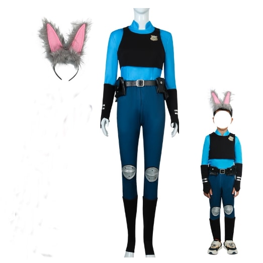 コスプレ変装仮装 衣装 ズートピア ウサギ警官 ウサギ ジュディ Judy 成人/子供