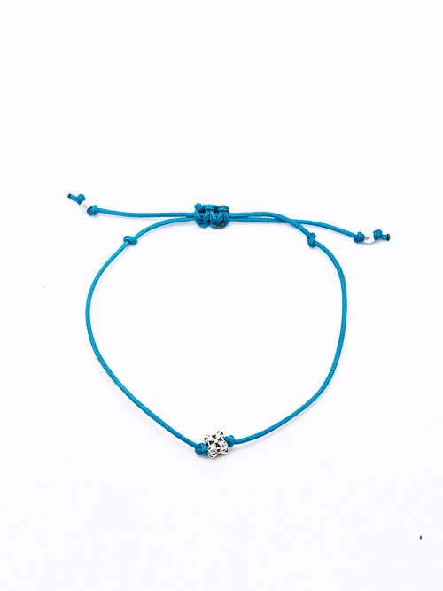 【HARANG】 HR 294B_Cube Pendant Fabric Bracelet (ブルー) 正規品