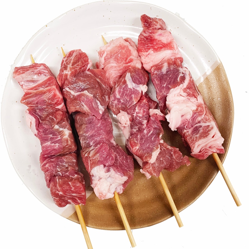 イベリコ豚 豚肩ロース串 40g20本 外国産豚(スペイン) (15cm丸串)(pr)(49326-20)(やきとん) 4,333円