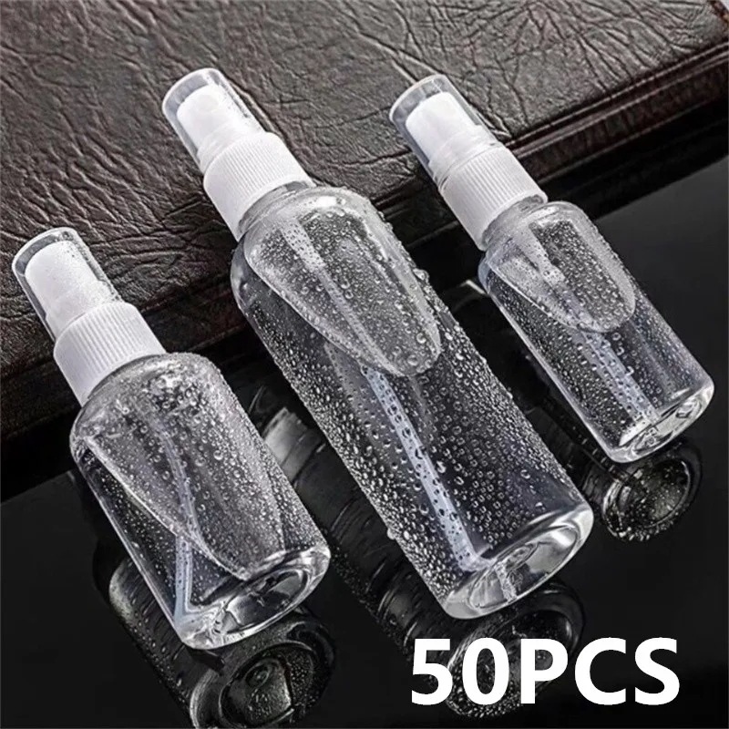 空の詰め替え可能なプラスチックフレグランスボトル,空のスプレーボトル,ポータブルトラベルアクセサリー,10ml, 20ml, 30ml, 50ml