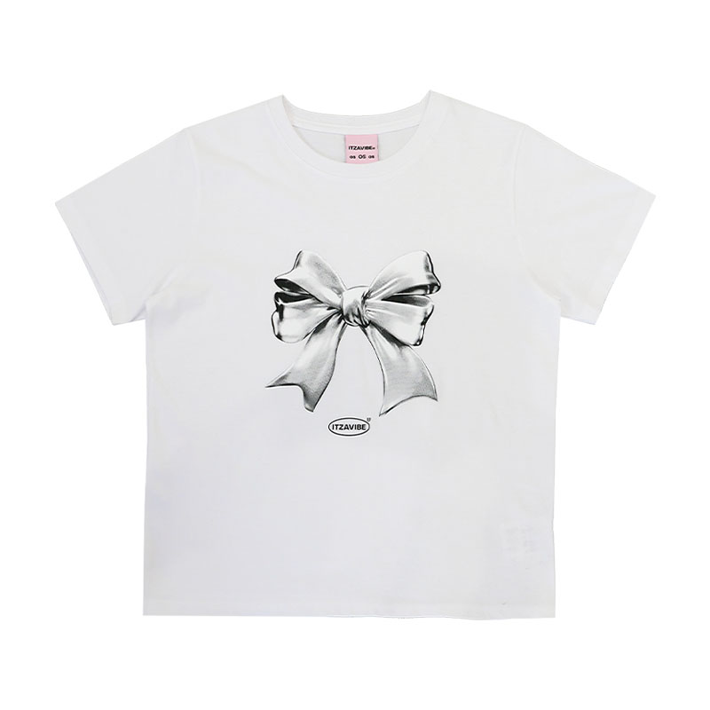 METALLIC RIBBON LOGO SLIM FIT T SHIRT