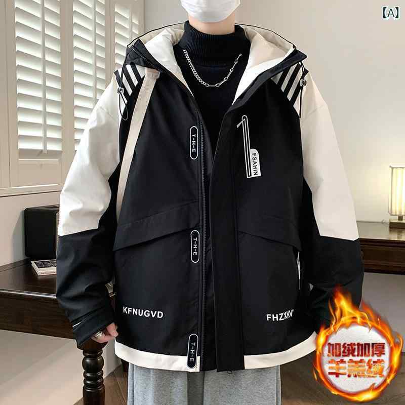 アウター メンズ カジュアル おしゃれ 秋冬 起毛 ジャケット 厚手 綿 コート 冬 ジャケット 6,287円