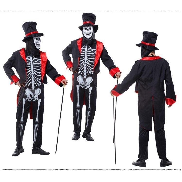 b73Men s ハロウィン 衣装 ミイラ どくろ 死神 手品師 マジック マジシャン 男性用 メンズ用 ハロウィーン 王様ハロウィン衣装 コスプレ衣装 コスチューム