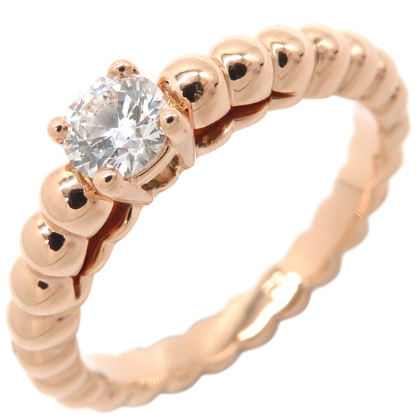 ヴァンクリーフアーペル Van Cleef & Arpels リング 指輪 ペルレ ソリティア ダイヤ K18PG ローズゴールド #52(JP12) ピンクゴールド 11.5号 VCARO1W 200,850円