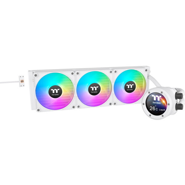 Thermaltake CL-W426-PL12SW-A ホワイト TH360 V2 Ultra EX ARGB Sync Snow Edition 水冷CPUクーラー