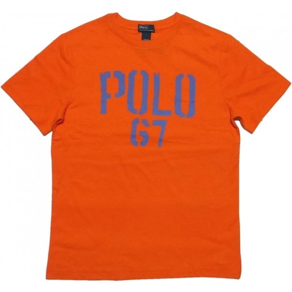 ボーイズサイズ 半袖 プリント Tシャツ オレンジ boys PR2-961