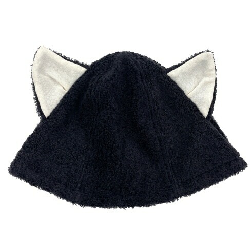 KONTEX コンテックス 今治 サウナハット ネコ クロネコバージョン 日本製 今治タオル サウナ 吸水 速乾 洗濯 サウナー サウナキャップ サウナグッズ 洗濯可能