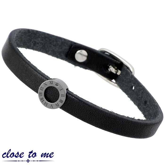 クロストゥーミー close to me サークル シルバー ブレスレット レザー CZ 6,105円