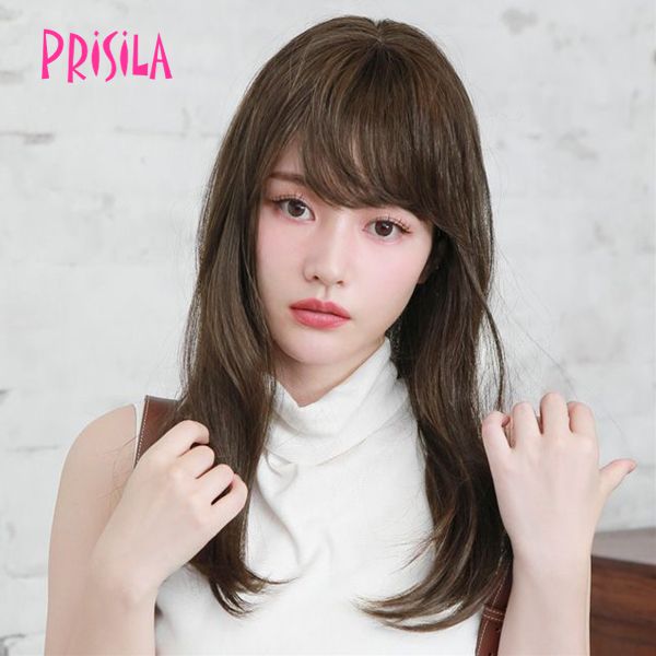 プリシラ オールウィッグガーリッシュストレートミディA-708耐熱 (送料無料) PRISILA フ