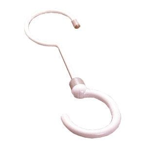 （まとめ）S字フック/フリーフック [30cm] ロングタイプ 回転式フック 小物掛け [x48]